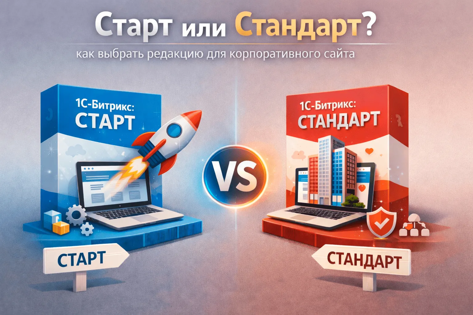 Старт или Стандарт: как выбрать редакцию для корпоративного сайта в Костроме